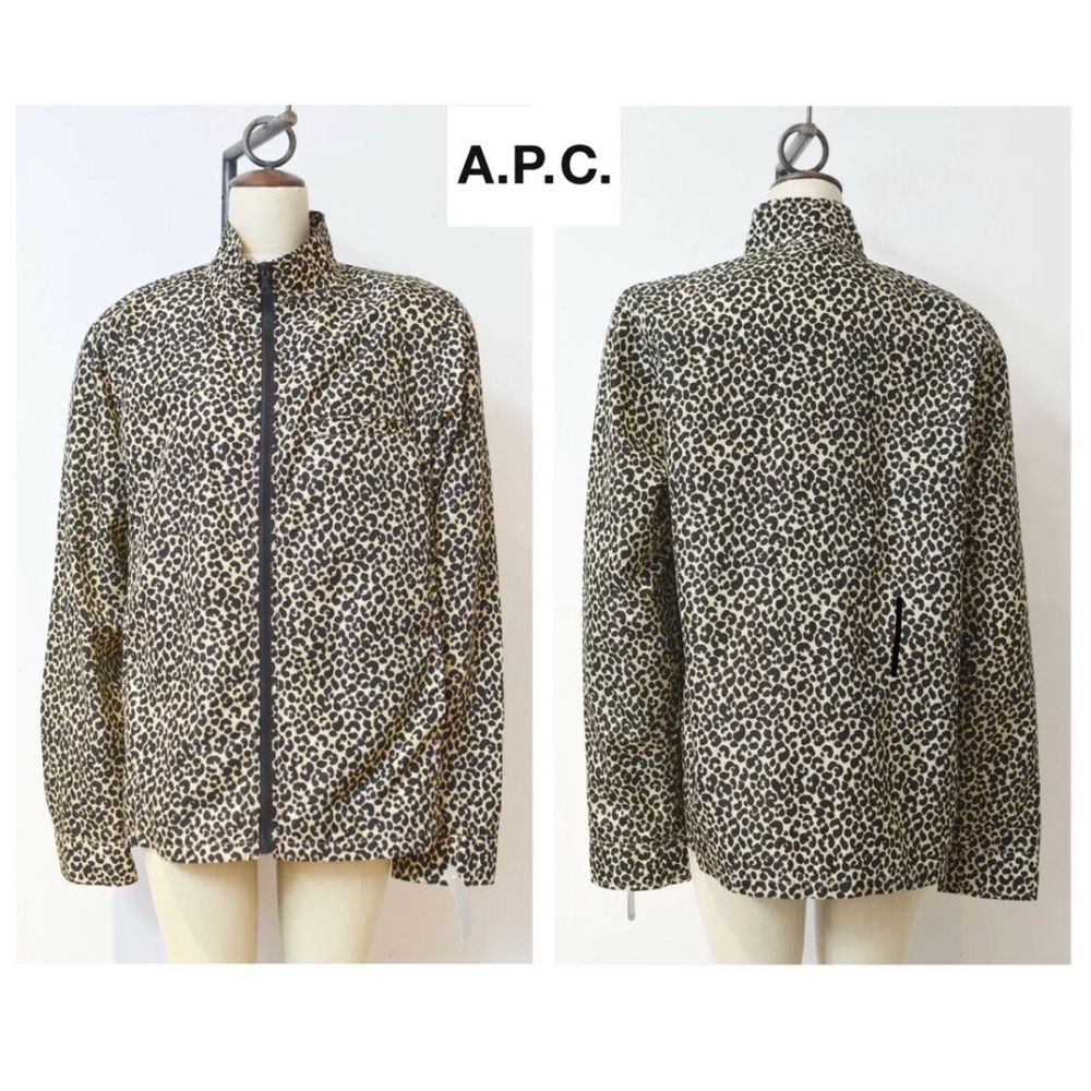 A.P.C. Leopard windbreaker leopard jkt SZ L